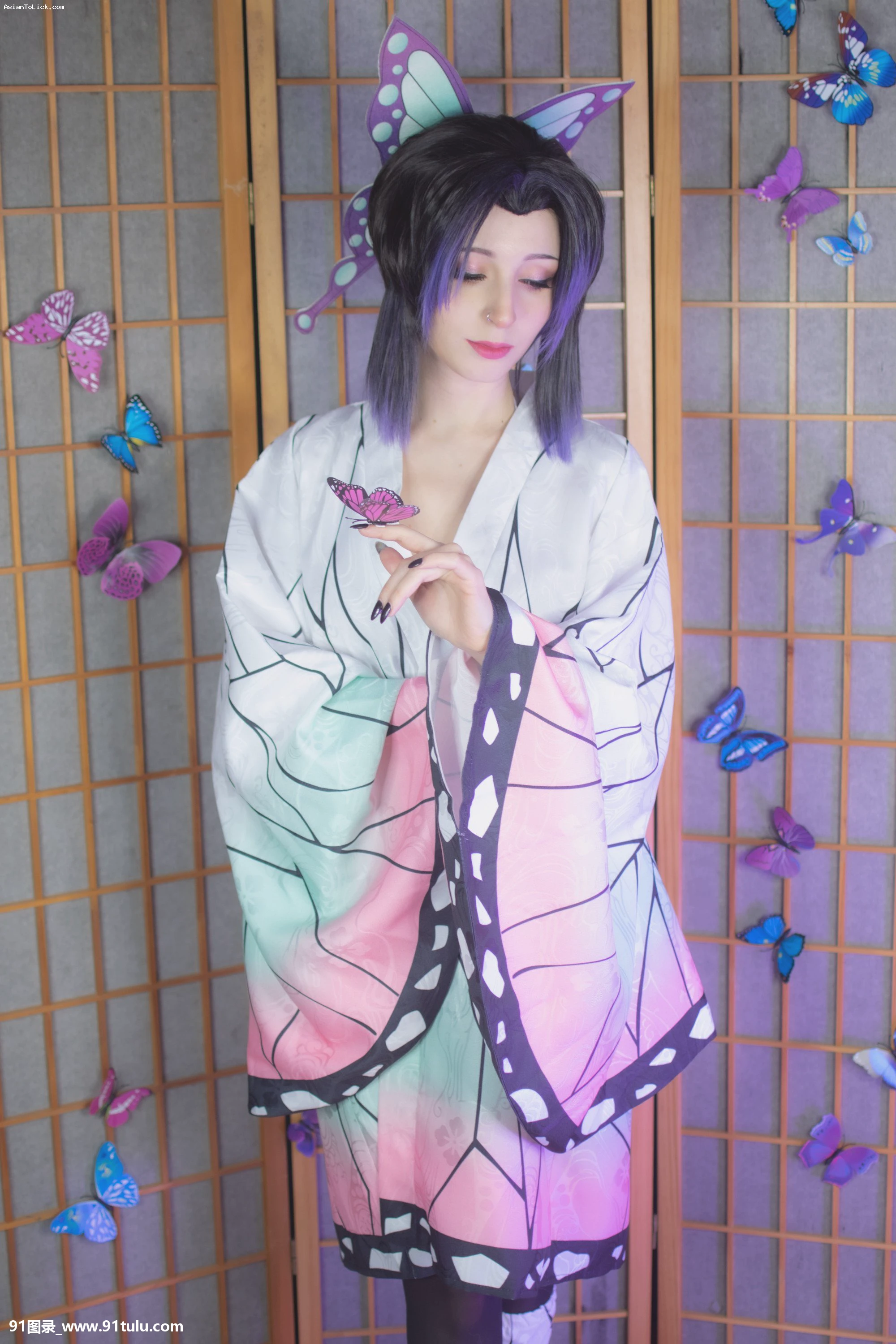 Shirokitsune Shinobu Kochou   Kimetsu no Yaiba cosplay [49P][痛風 症状 写真]